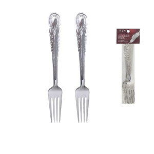 TENEDOR X12PCS GRABADO DK-2198