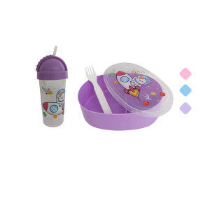 LONCHERA + TERMO COLORES PASTEL DK-3860