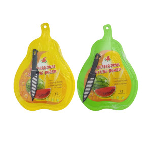 TABLA PARA PICAR FIGURA PERA + CUCHILLO DK-3879