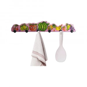 GANCHO PERCHERO PLASTICO ESTAMPADO FRUTICAS DK-4081