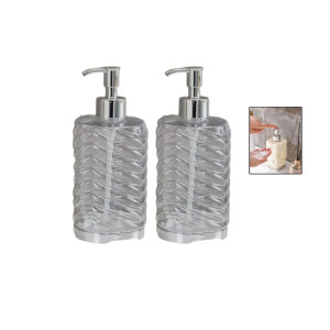 DISPENSADOR DE JABÓN LIQUIDO TRANSPARENTE DK-4090