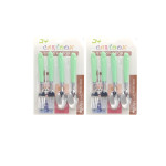 SET DE CUBIERTOS CRTX4 CUCHARA TENEDOR COLORES PASTEL DK-4155