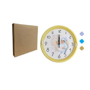 RELOJ DE PARED MD CUADRADO ESTAMPADO  DK-4182
