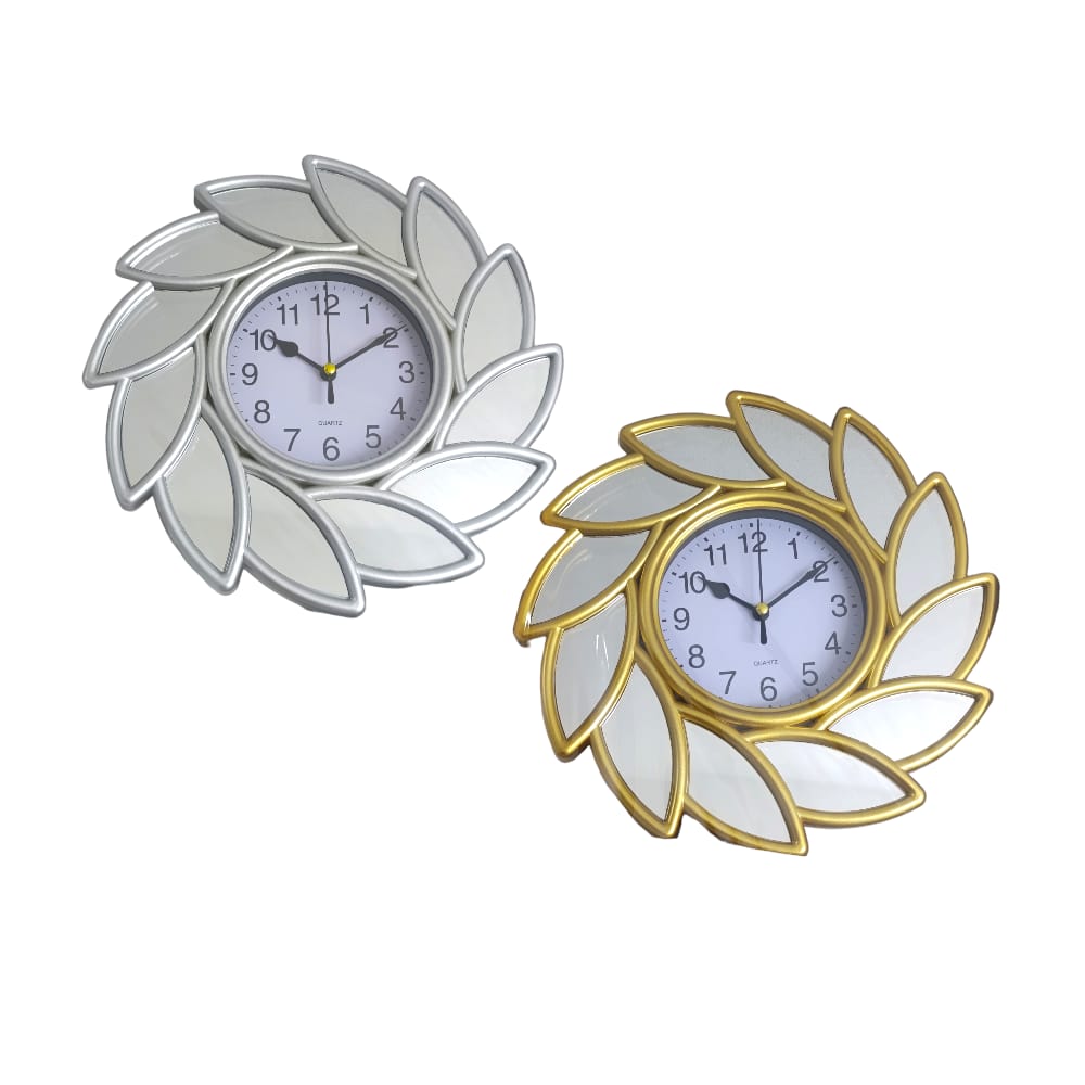 RELOJ DE PARED DYP FLOR ESPEJO MD  DK-4195