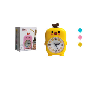 RELOJ DESPERTADOR ANIMALITOS COLORES PASTEL DK-4583