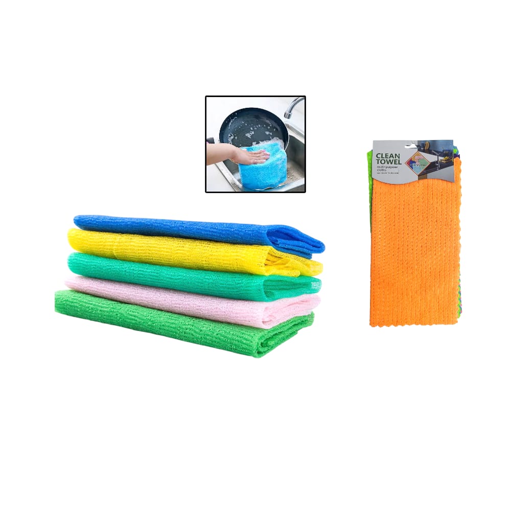 TOALLA DE COCINA RALLAS X5 DK-5021 (PQTX12)