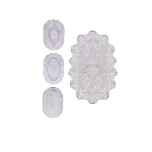 INDIVIDUAL OVALADO PLATEADO D913-1-P/ DK913-1-P (X12)