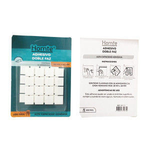 ADHESIVO CUADRADO DOBLE FAZ X32 (PQTX24)