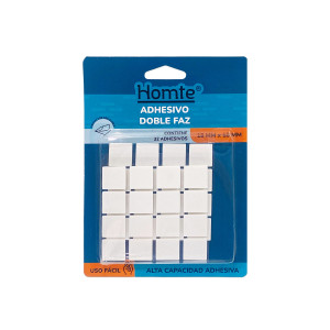 ADHESIVO CUADRADO DOBLE FAZ X32 (PQTX24)