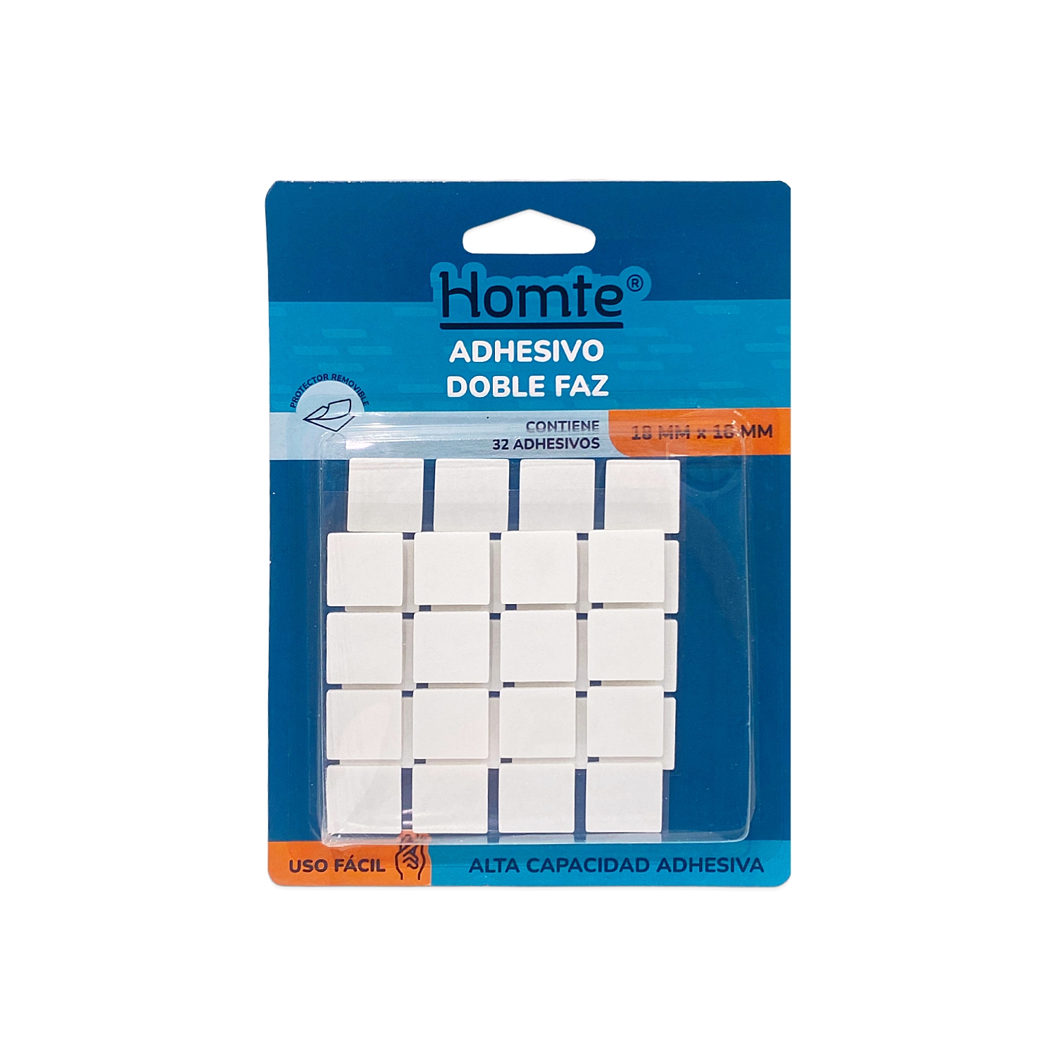 ADHESIVO CUADRADO DOBLE FAZ X32 (PQTX24)