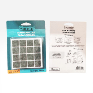 ALMOHADILLA ADHESIVA PARA MUEBLES X32 (PQTX25)