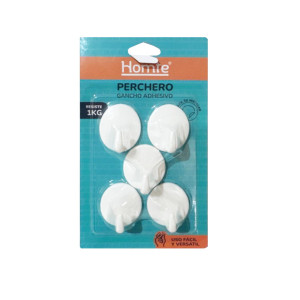 PERCHERO BLANCO REDONDO X5 (PQTX20)