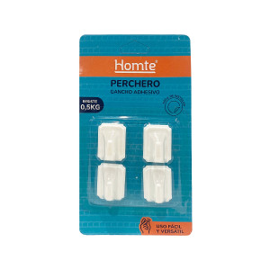 PERCHERO BLANCO CUADRADO X4 (PQTX20)