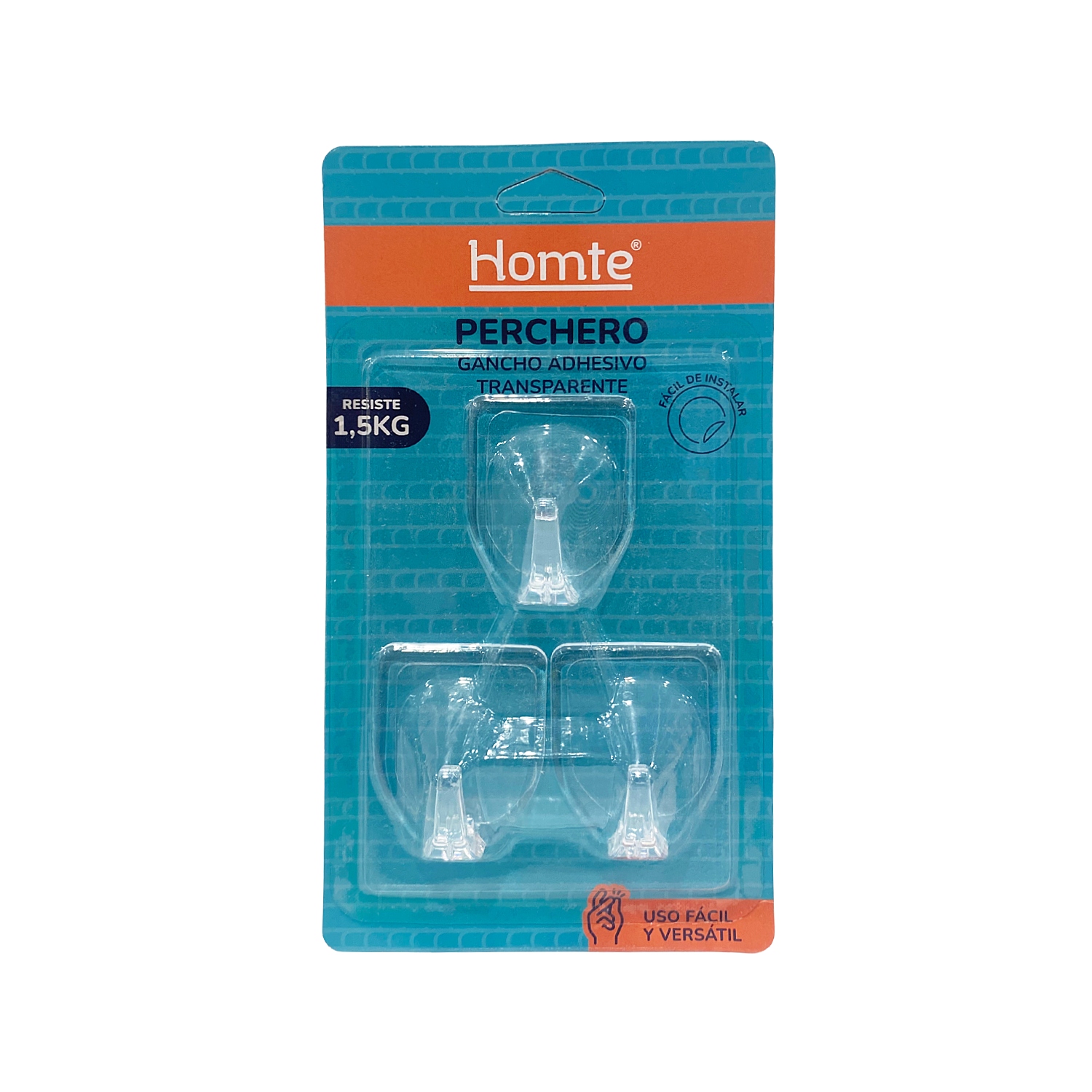 PERCHERO TRANSPARENTE X3 (PQTX20)