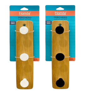 PERCHERO MADERA 3 PUESTOS CON CHAZOS (PQTX12)