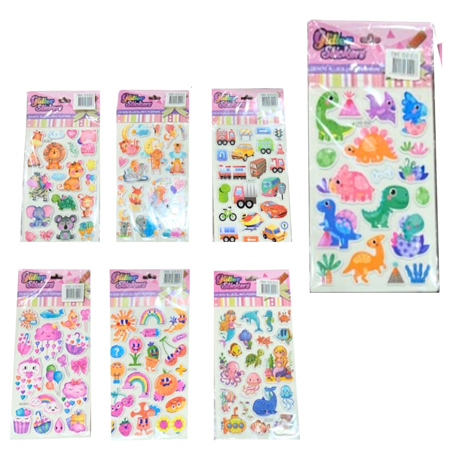 STICKERS MOTIVOS ALTO RELIEVE (PQTX12)