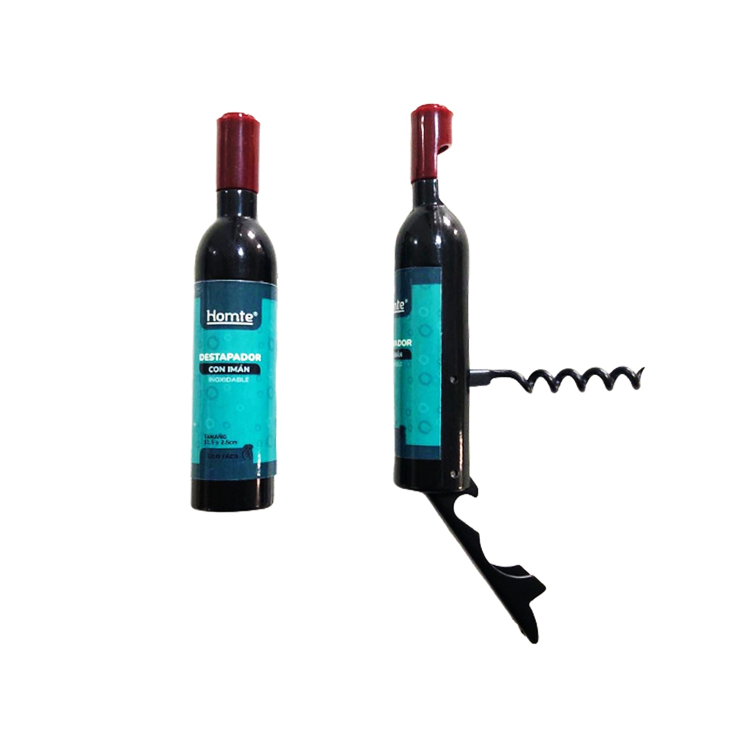 DESTAPADOR SACACORCHOS MAGNETICO BOTELLA (CJX50)
