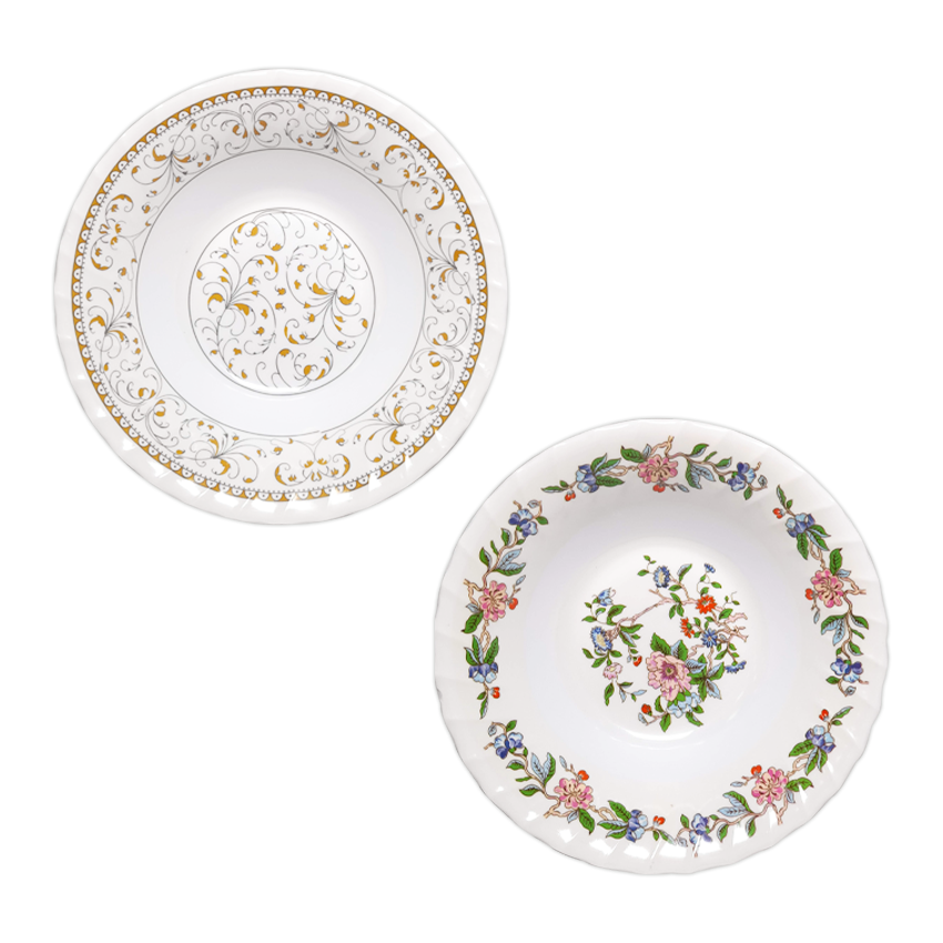 PLATO MELANINA HONDO 20.2CM (PQTX12)