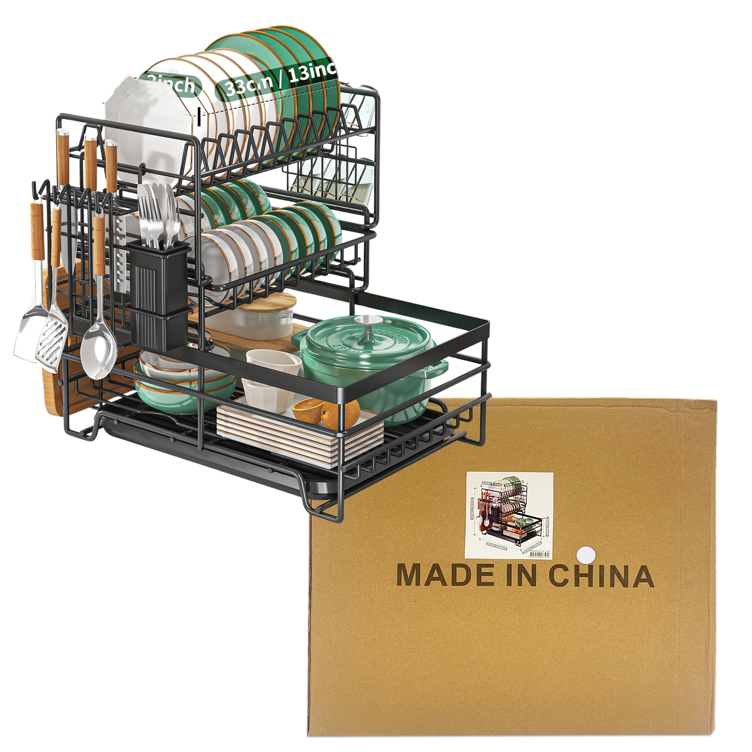 ESTANTE ESCURRIDOR DE COCINA 38*19*32CM