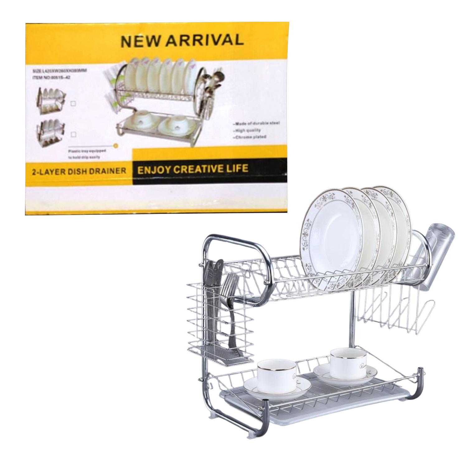 ESTANTE ESCURRIDOR DE COCINA 42*26*38CM