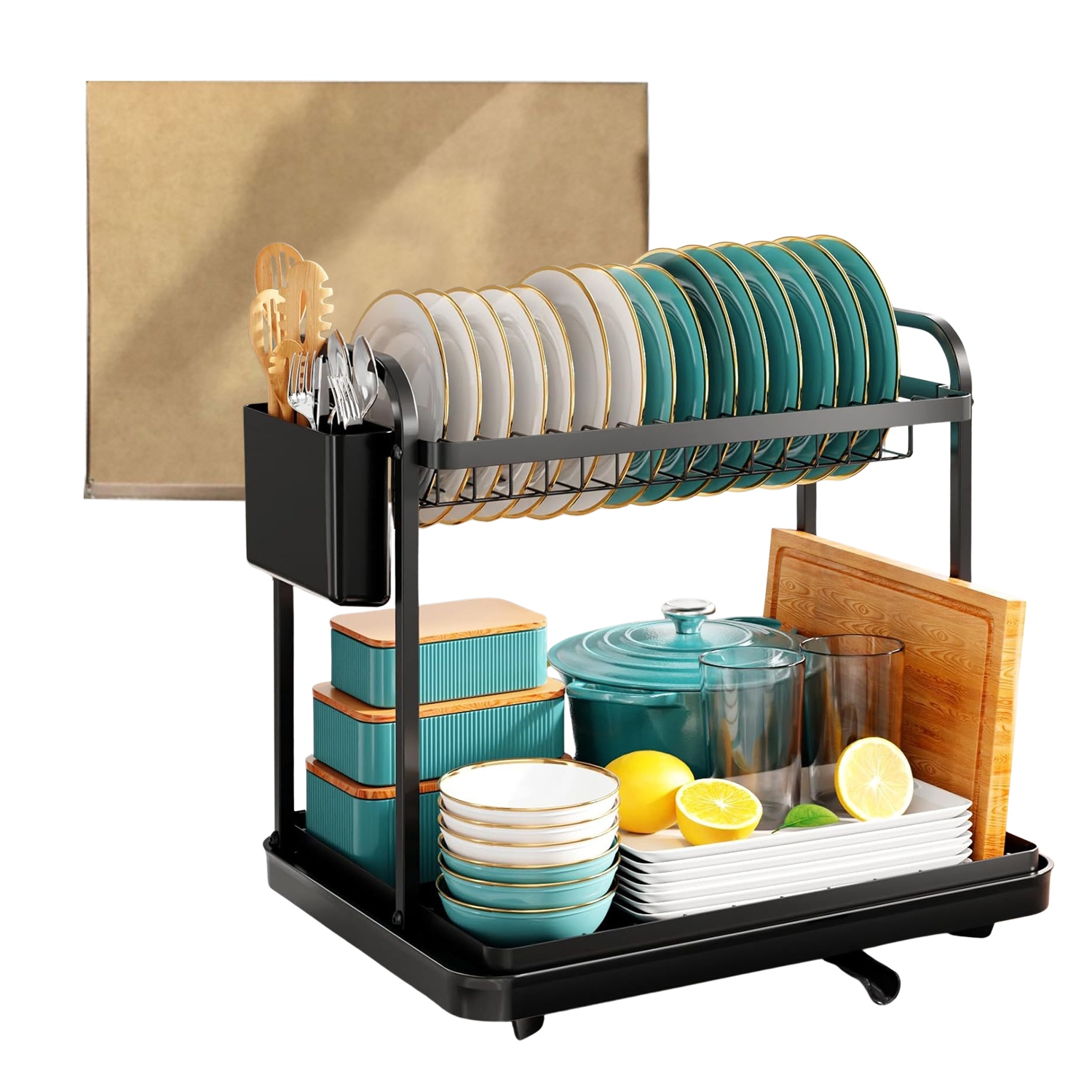 ESTANTE ESCURRIDOR DE COCINA 38.9*9.1*29.2CM