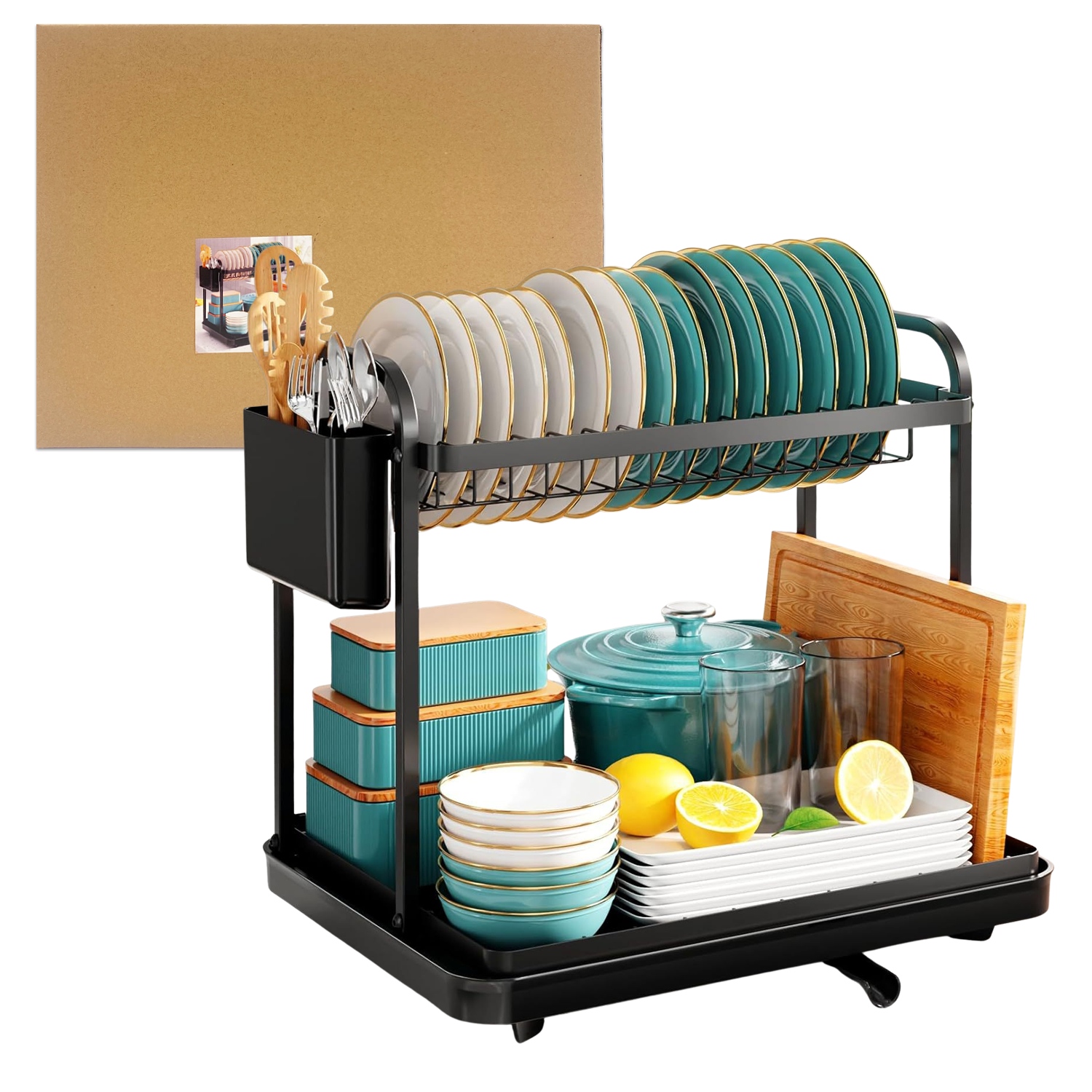 ESTANTE ESCURRIDOR DE COCINA 38.9*9.1*29.2CM