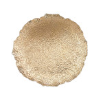 PLATO BASE DECORATIVO DORADO 33CM