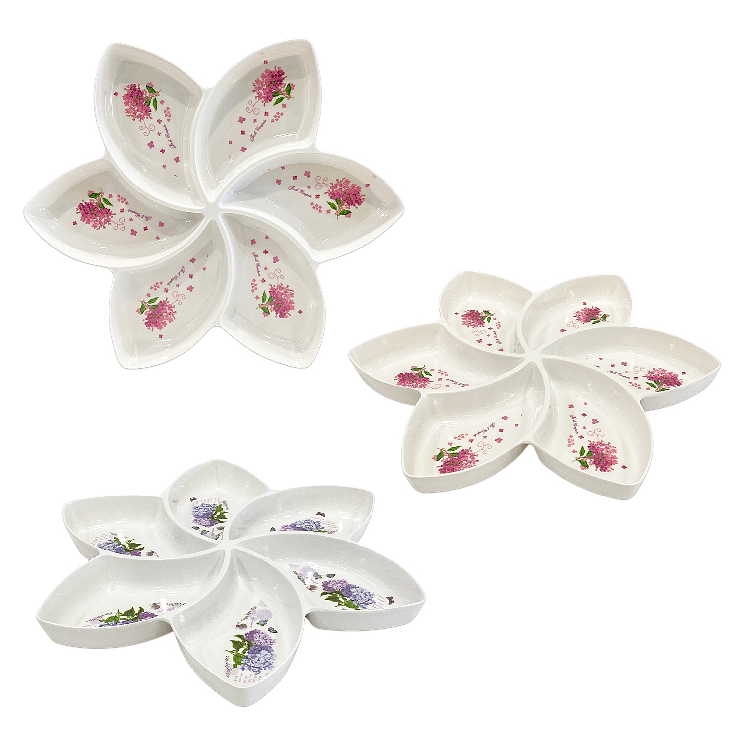 PLATO MELAMINA ESTRELLA 6 COMPARTIMENTOS (CJX8)