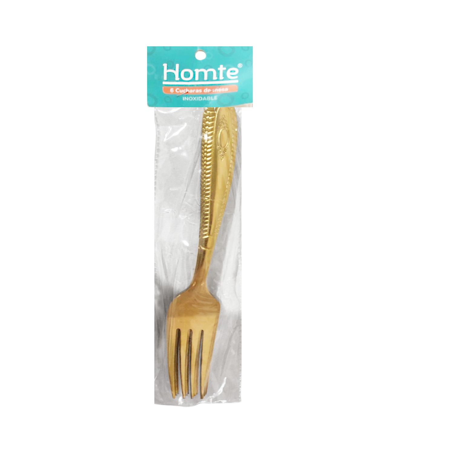 TENEDOR DORADO 40G X6