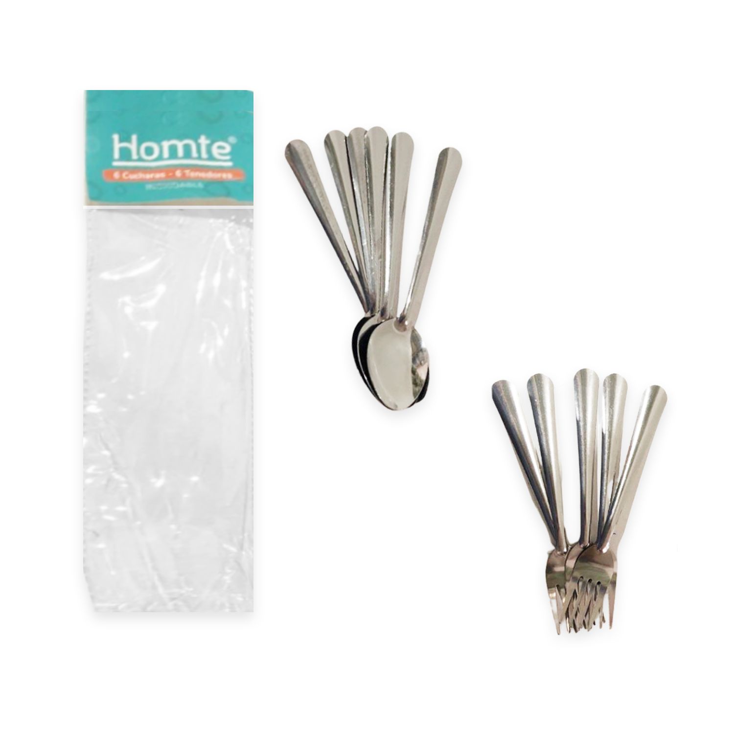 SET CUCHARA Y TENEDOR 25G X12