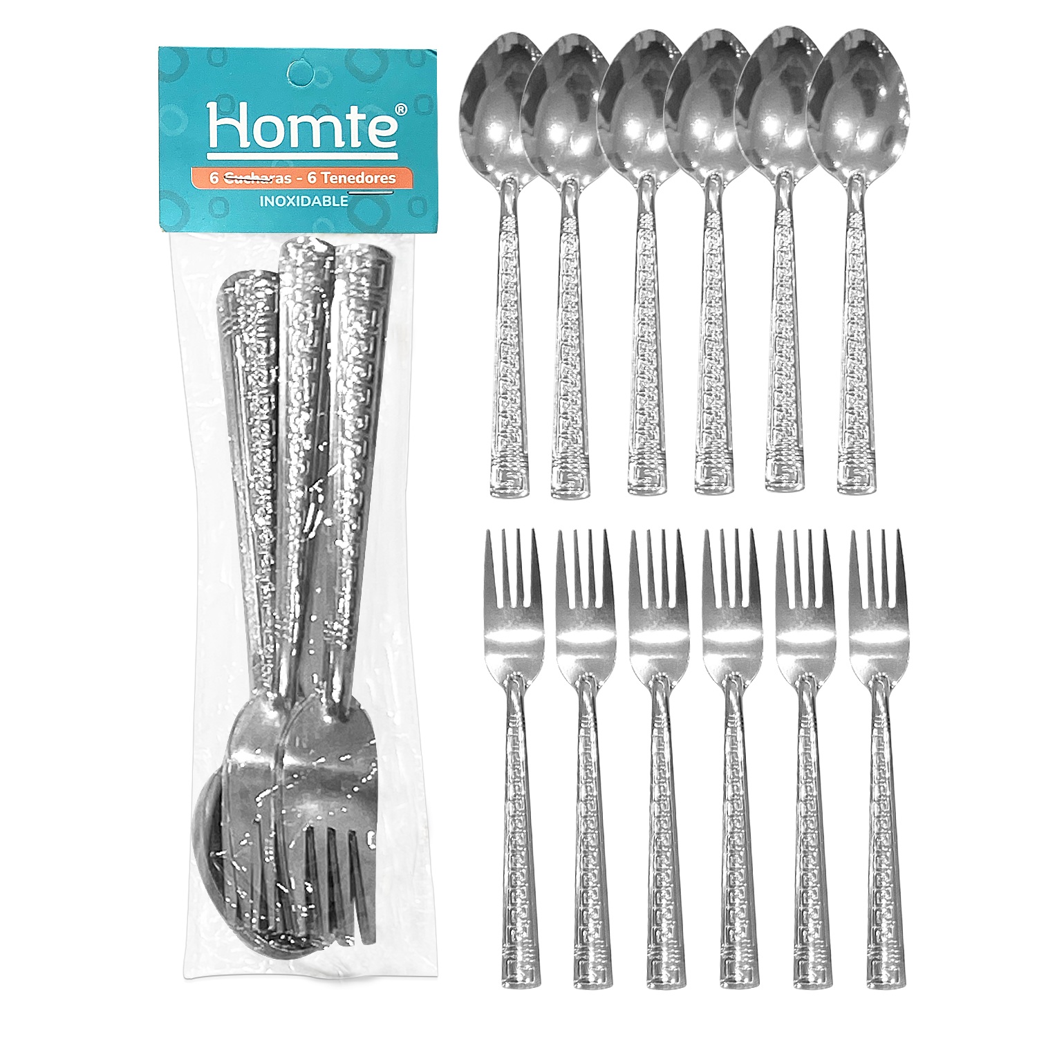 SET CUCHARA Y TENEDOR 25G X12