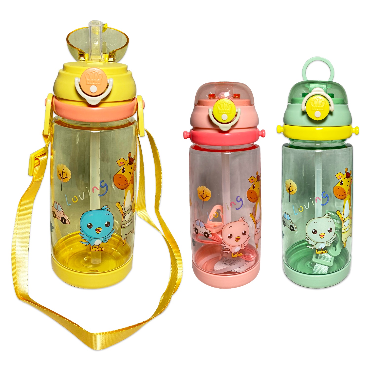 TERMO PLASTICO JIRAFA 550ML