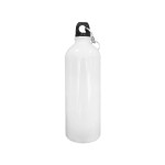 TERMO METALICO BLANCO CON LLAVERO 800ML