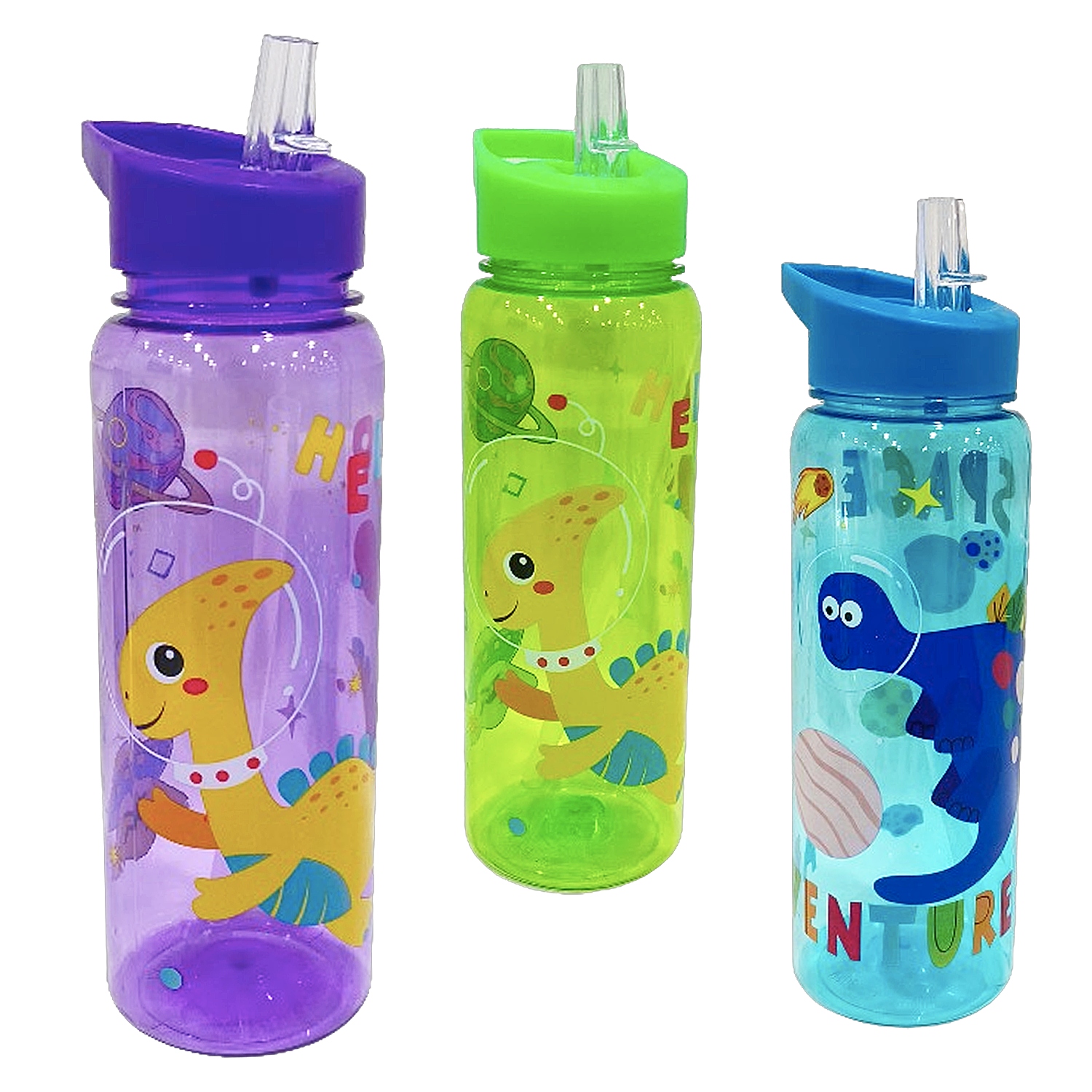 TERMO PLASTICO DINOSAURIO 700ML