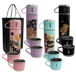 SET TERMO TERMICO OSO CON TAZAS EN CAJA 500ML