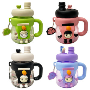 TERMO INFANTIL CON PINES Y STICKERS 680ML