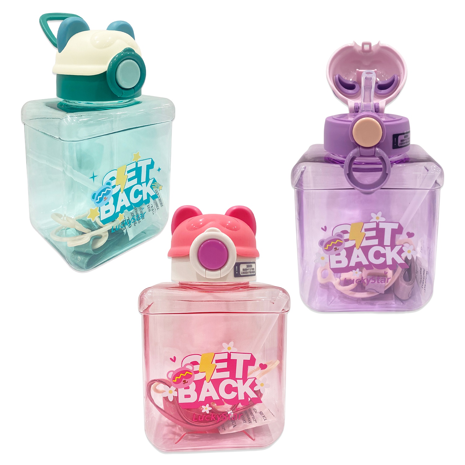 TERMO TAPA PANDA CON PITILLO 900ML