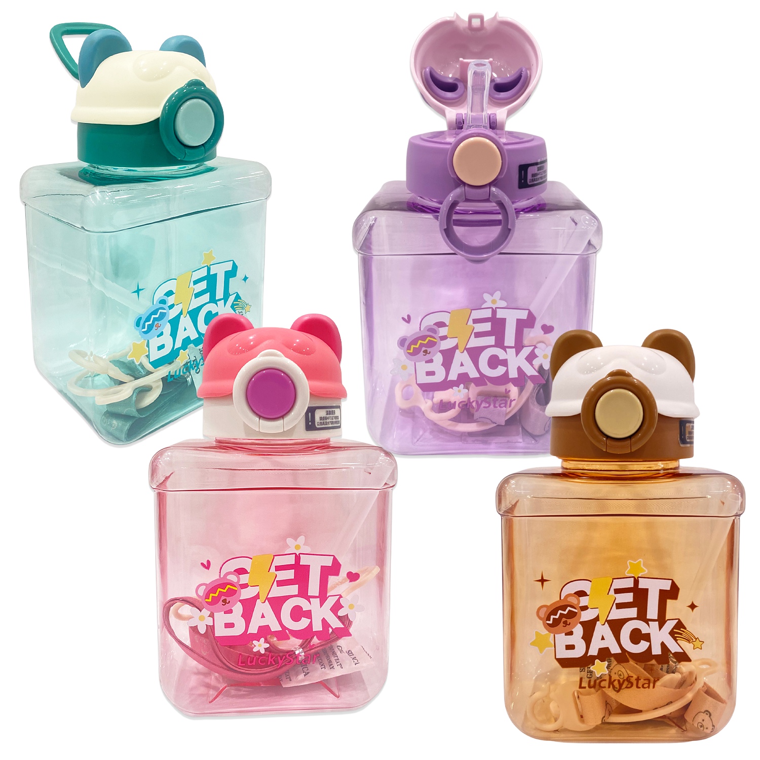 TERMO TAPA PANDA CON PITILLO 900ML