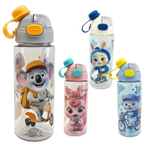 TERMO PLASTICO ANIMALES 550ML