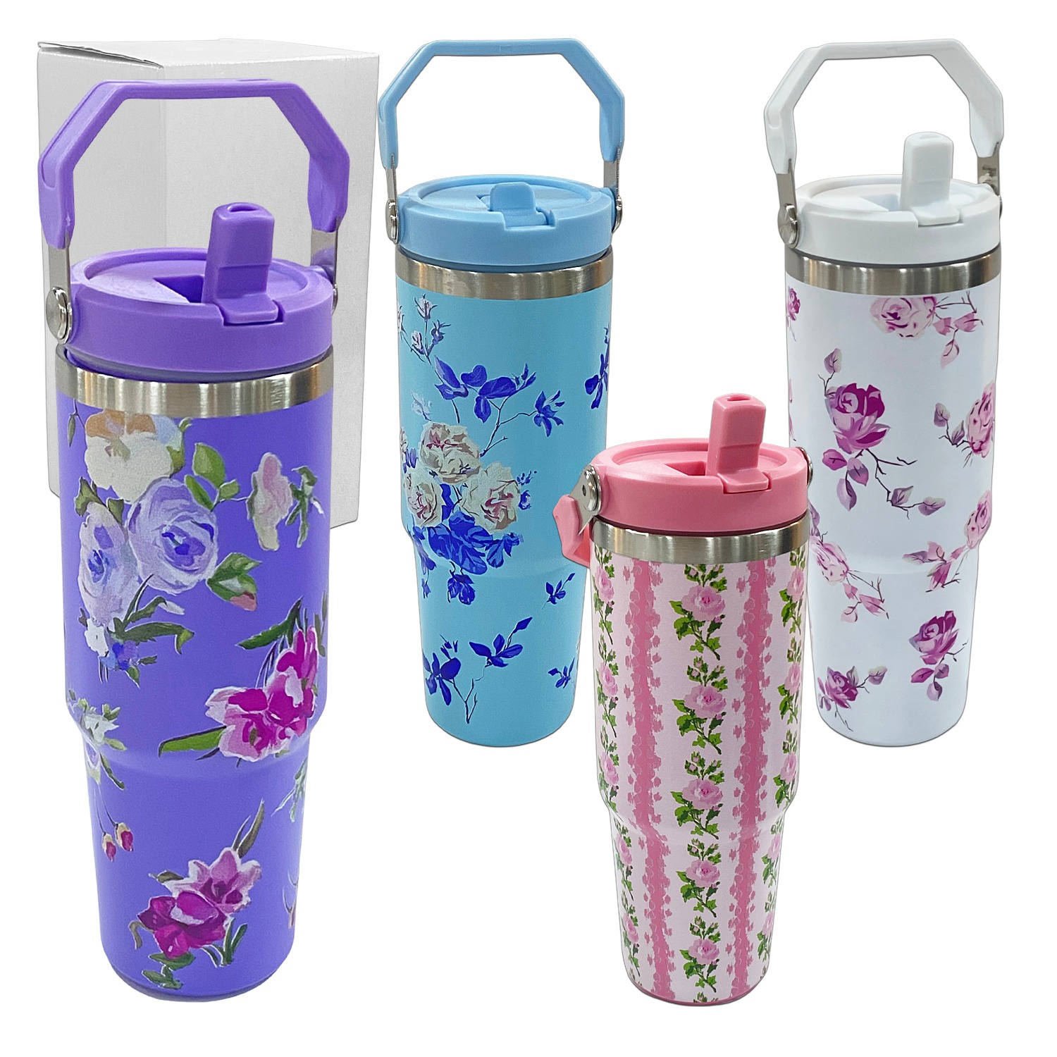 TERMO TERMICO ESTAMPADO FLORES 1200ML