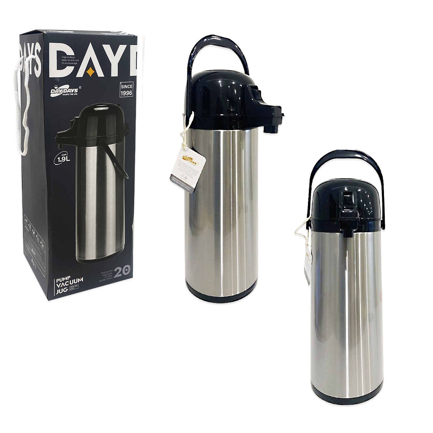 TERMO BOMBA METALICO 1.9L