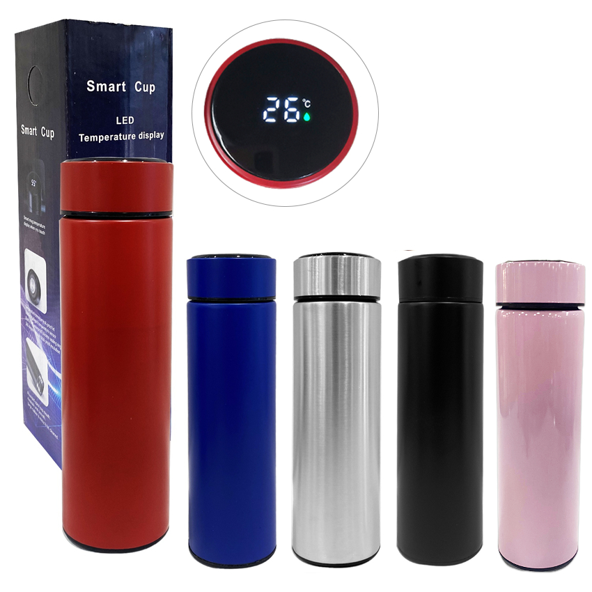 TERMO TERMICO LISO MEDIDOR TEMPERATURA 500ML