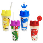 VASO PITILLO DINOSAURIO 600ML (PQTX12)