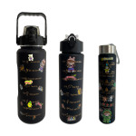 TERMO MOTIVACIONAL NEGRO MATE X3 2000ML-900ML-300ML