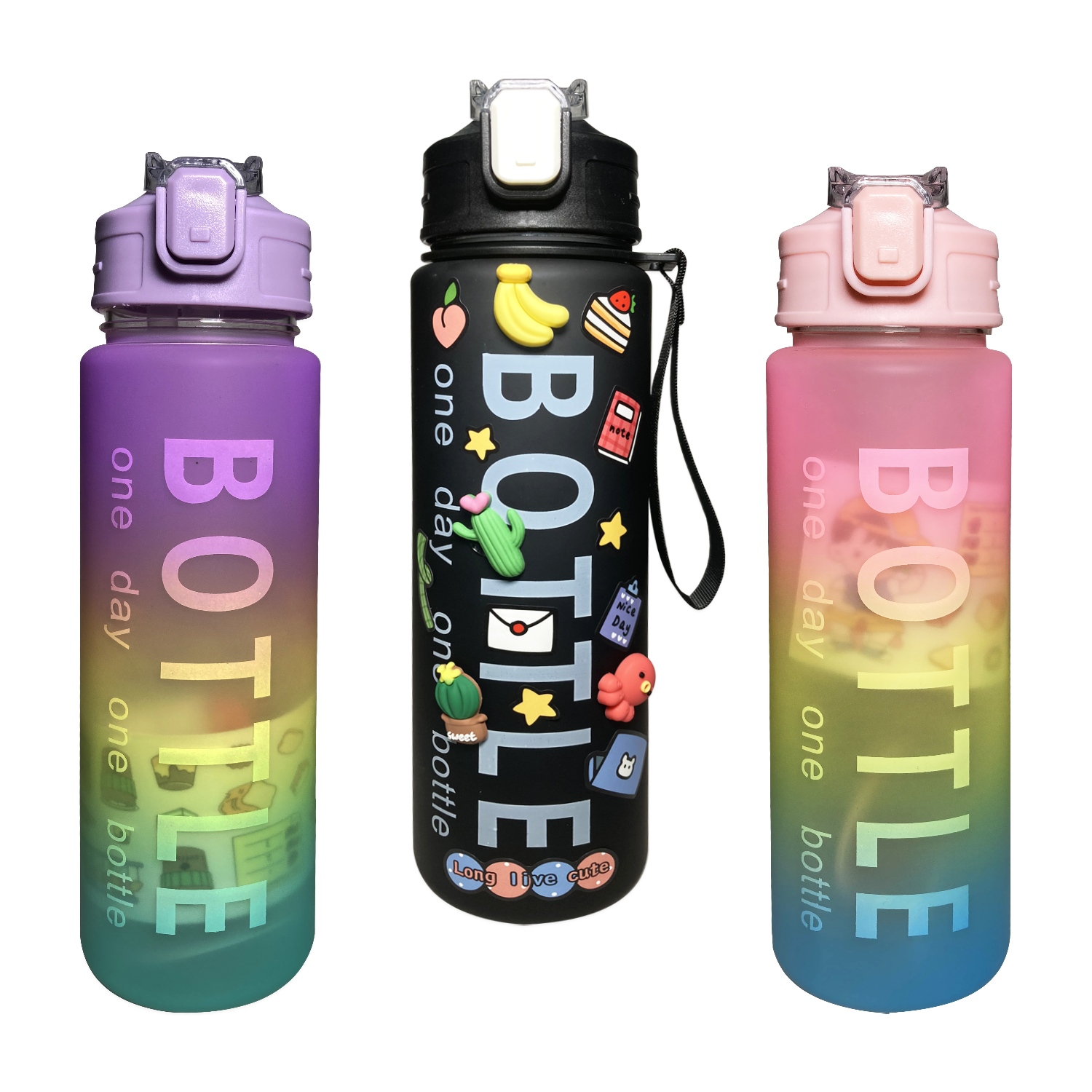 TERMO DEGRADE CON PINES Y STICKERS 850ML