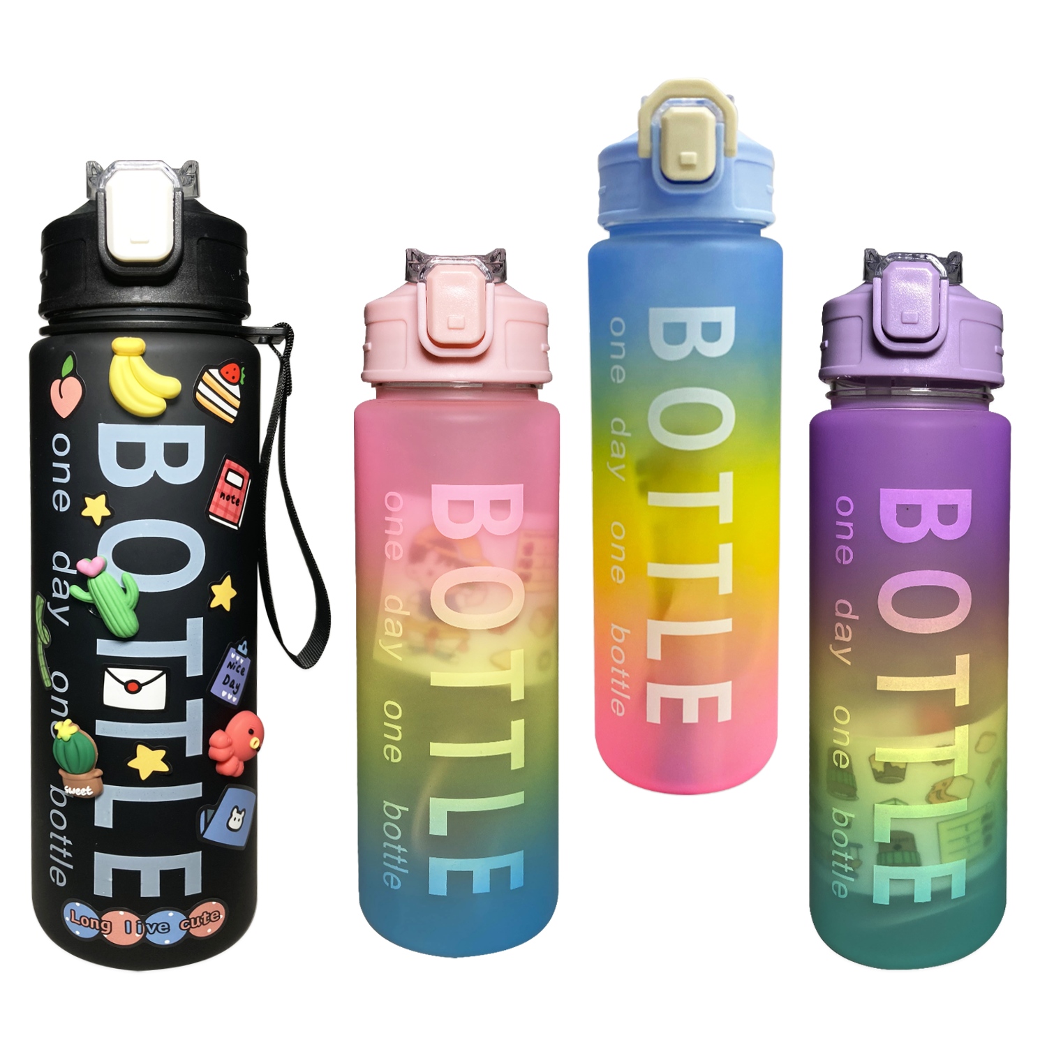 TERMO DEGRADE CON PINES Y STICKERS 850ML