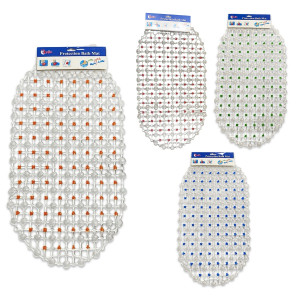 TAPETE BAÑO ANTIDESLIZANTE DE CHUPAS 62*35CM