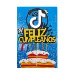 ADORNO PARA PASTEL MUSICAL FELIZ CUMPLEAÑOS