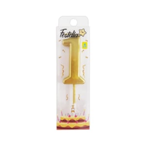 VELA NUMERO #1 DORADO (CJX24)