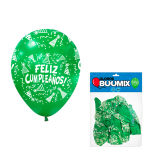 BOMBA FELIZ CUMPLEAÑOS R12X10 VERDE (PQTX12)